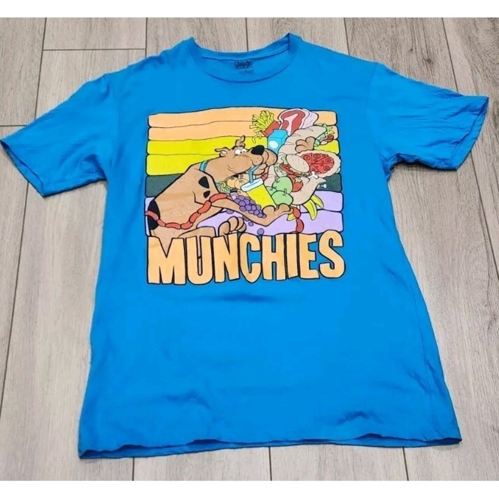 Scooby-Doo‎ Munchies Graphic T-shirt Adult Men Women Large Blue